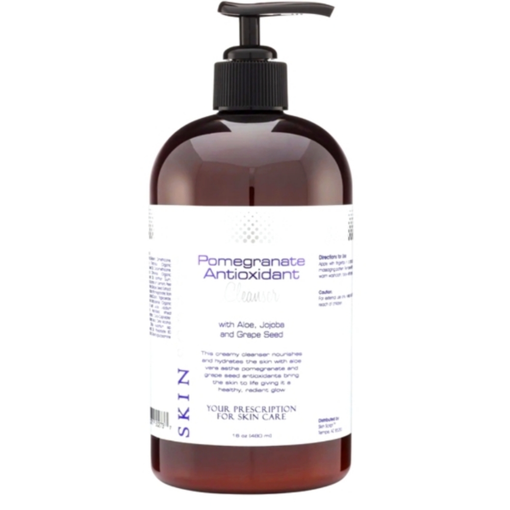 Skin Script Pomegranate Antioxidant Cleanser Back Bar Size 16oz
